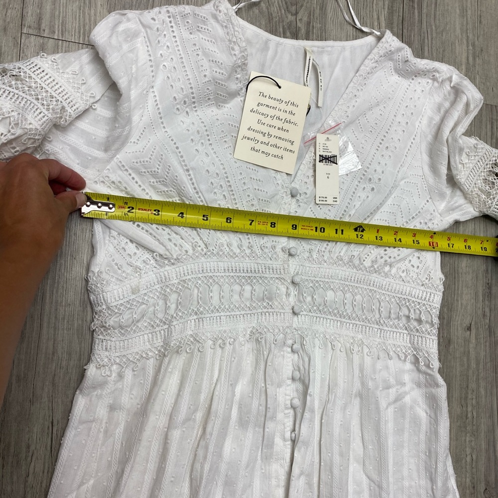 NWT Anthropologie Ebba Eyelet Midi dress size 6 - Picture 6 of 7